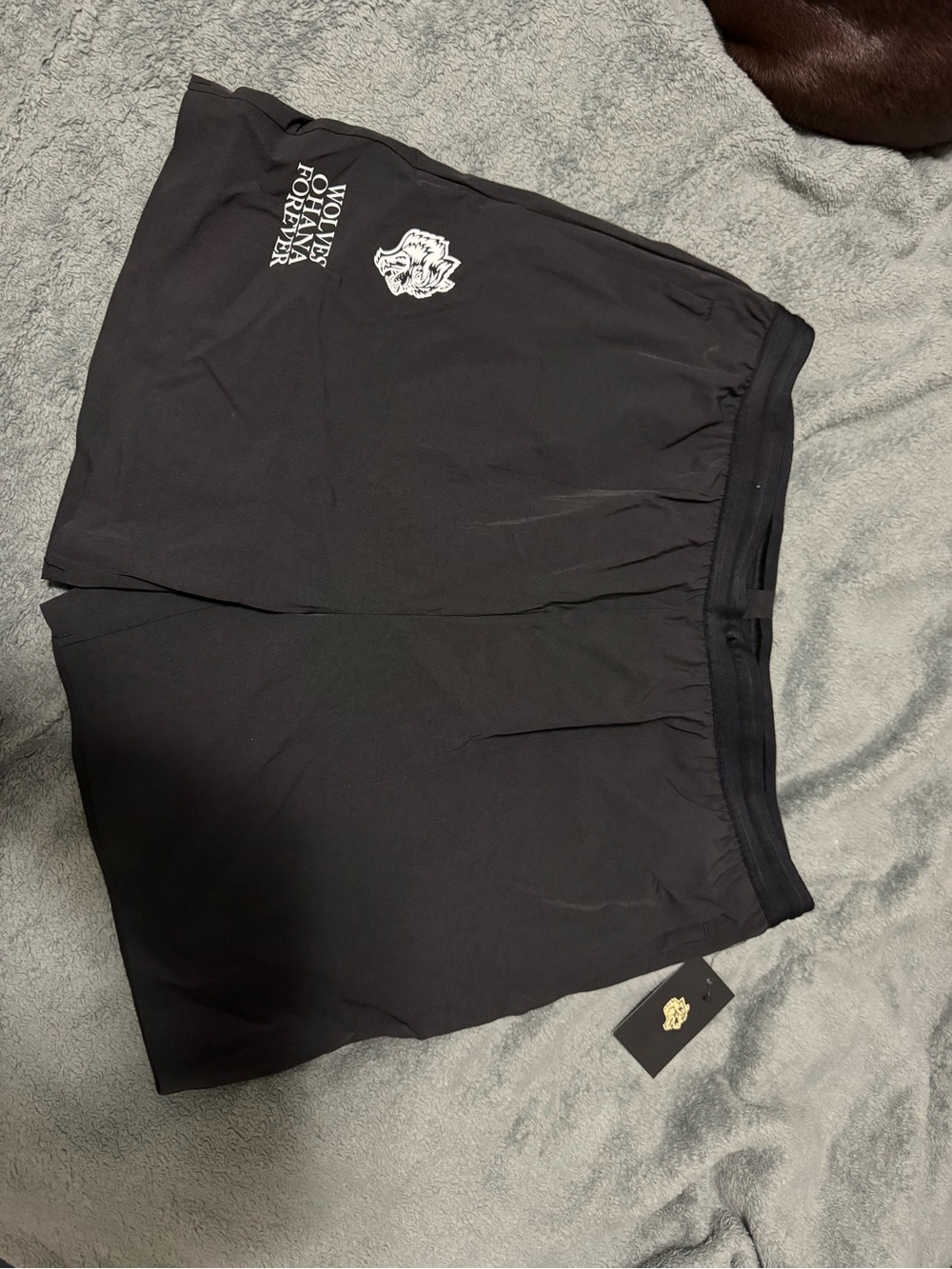 Darc Sport Black Athletic Shorts with White Logo